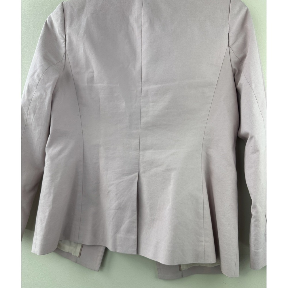 Rebecca Taylor Tailored Blazer Jacket Cotton Stretch Career Office Womens Size 8 - Picture 14 of 16